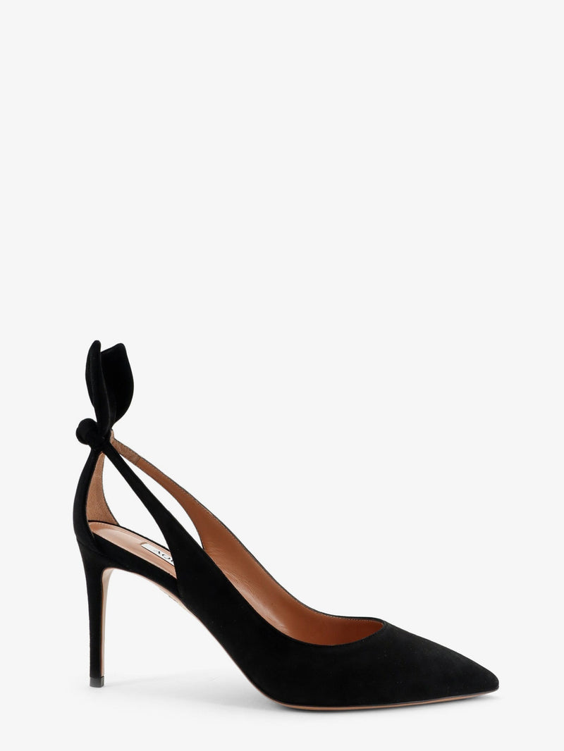 Aquazzura Aquazzura Deneuve Suede Pumps Black - World Class Fashion