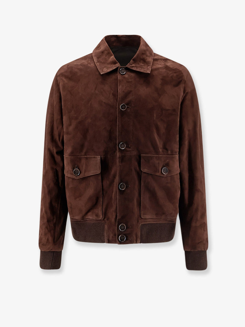Arma Arma Tomme Reversible Suede Jacket Brown Men - World Class Fashion