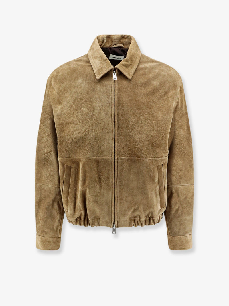Arma Arma Maddox Suede Jacket Olive Men - World Class Fashion