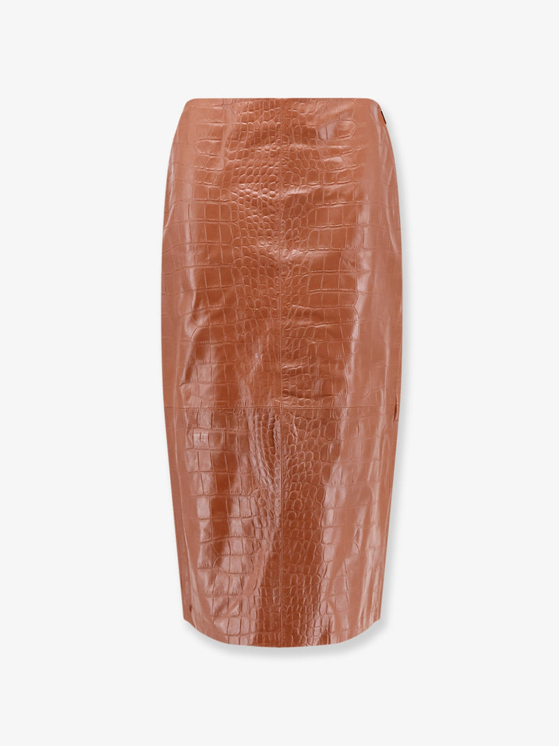 Arma Arma Python Print Skirt Brown Women - World Class Fashion