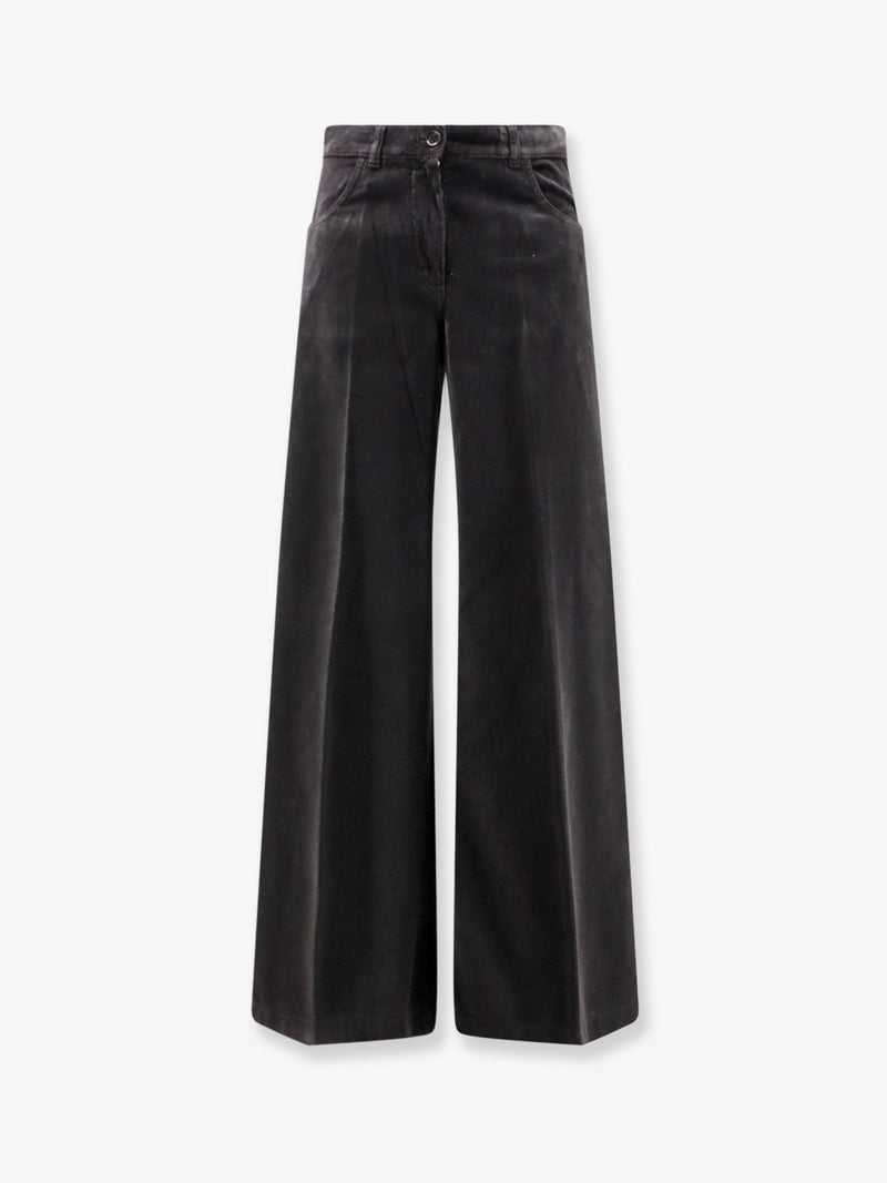 Aspesi Aspesi Velvet Trousers Brown Women - World Class Fashion