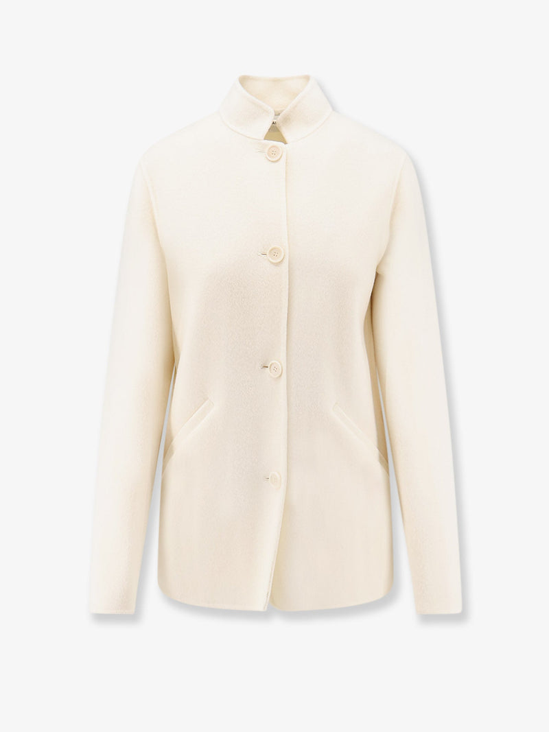 Aspesi Aspesi Unlined Wool Coat White - World Class Fashion