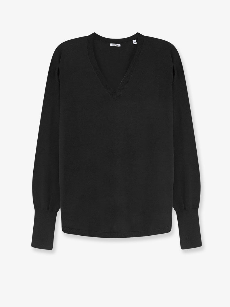 Aspesi Aspesi Virgin Wool Sweater Black Women - World Class Fashion
