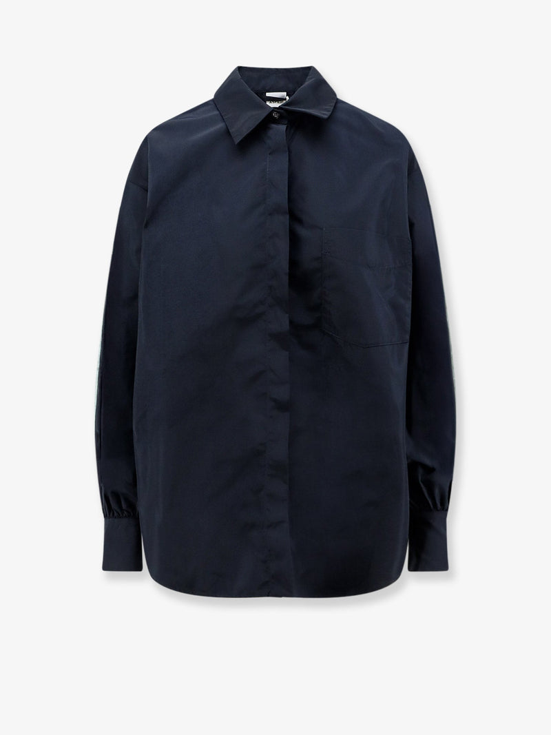 Aspesi Aspesi Diana Nylon Shirt Blue - World Class Fashion