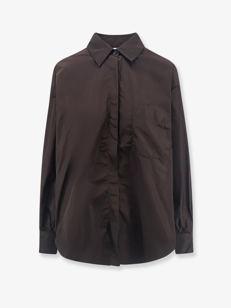 Aspesi Aspesi Diana Nylon Shirt Brown - World Class Fashion