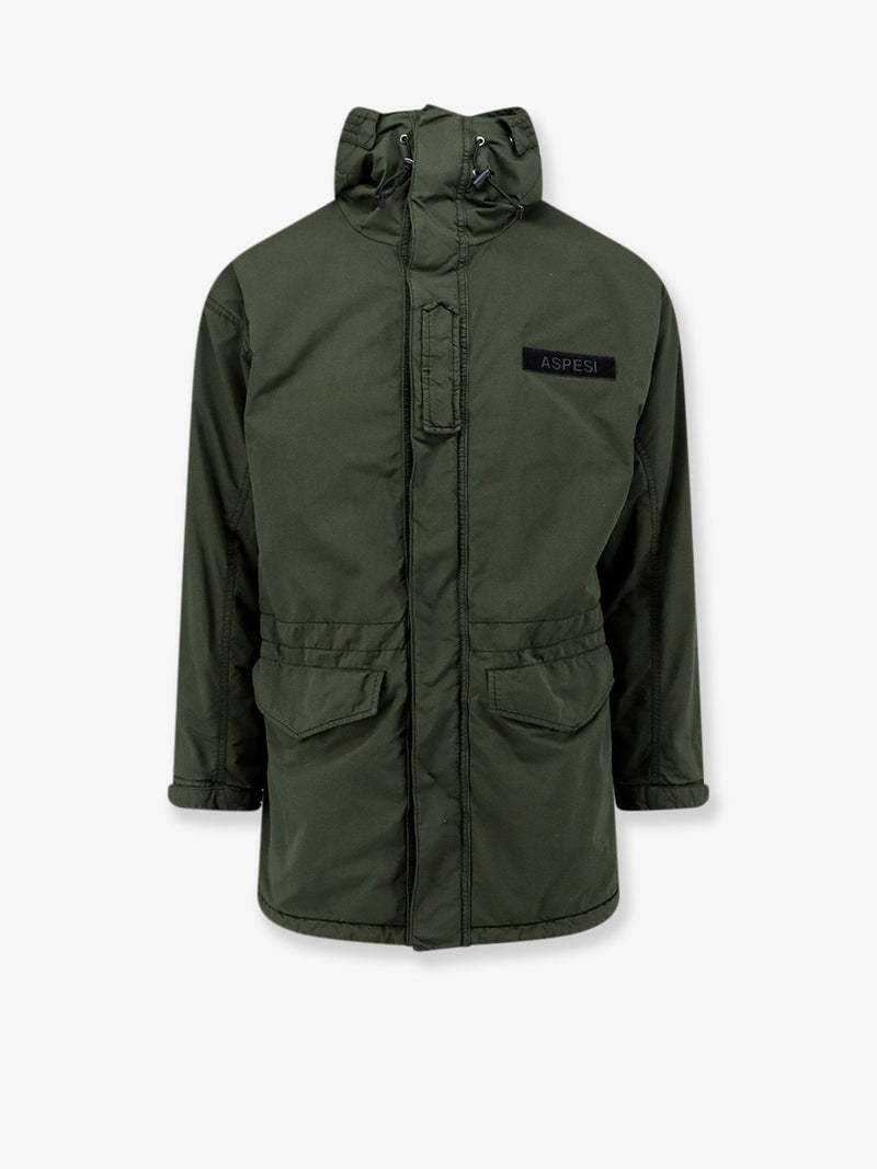 Aspesi Aspesi Boom Winter Hooded Parka Green - World Class Fashion