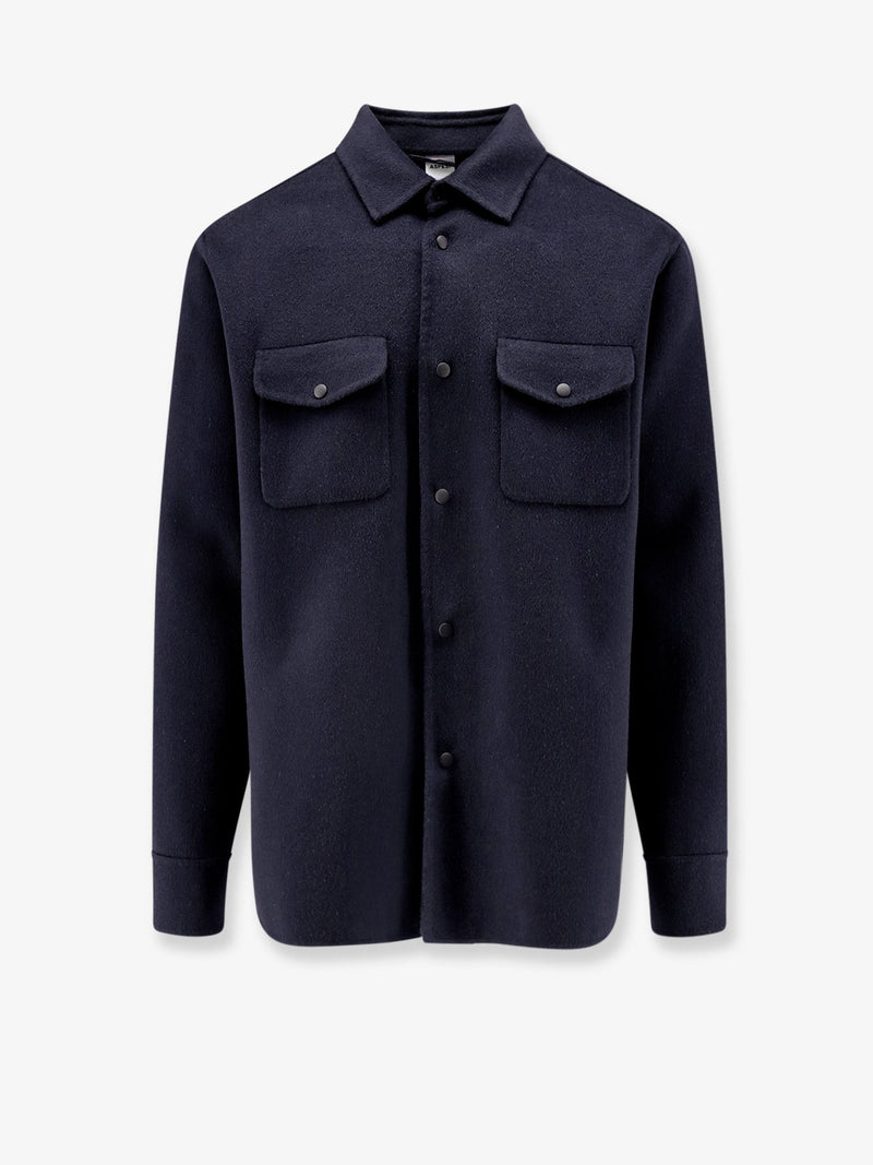 Aspesi Aspesi Wool Shirt Jacket Blue Men - World Class Fashion