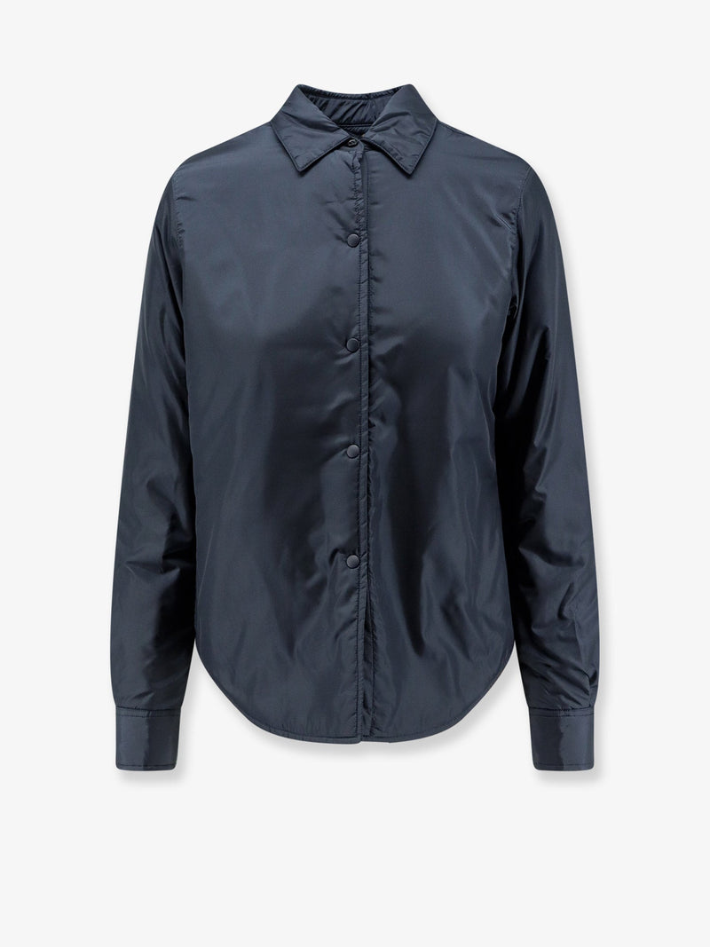 Aspesi Aspesi Glue Nylon Shirt Jacket Blue - World Class Fashion