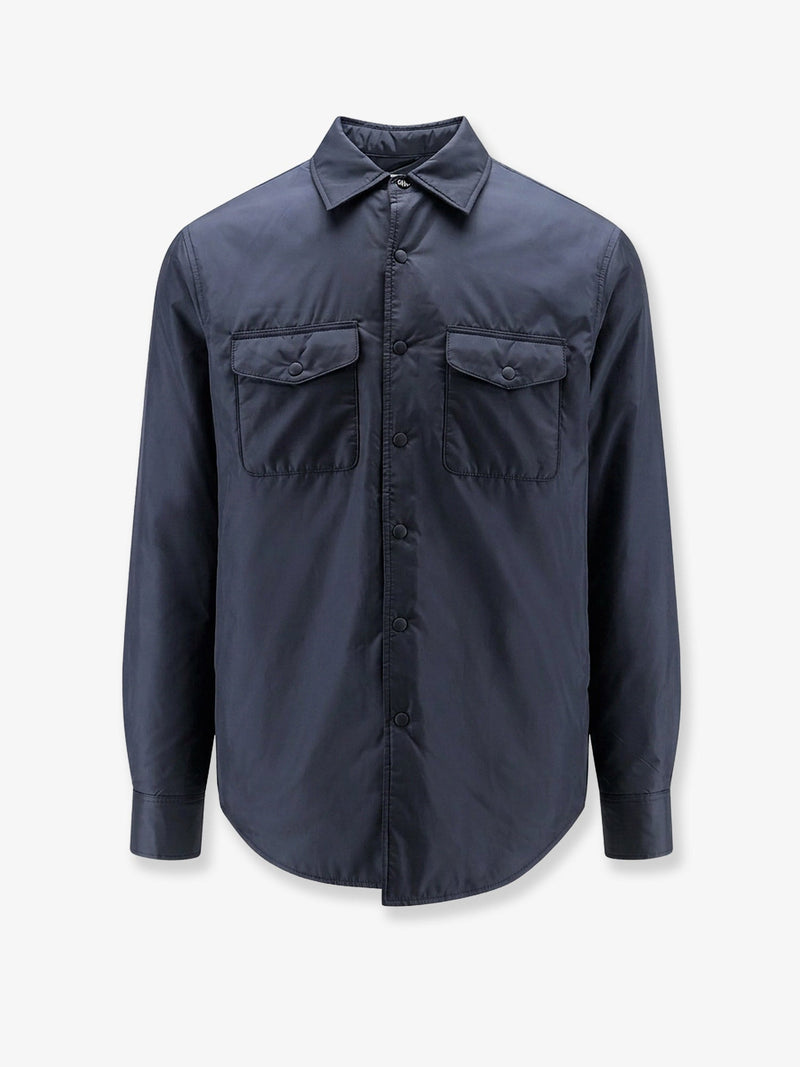 Aspesi Aspesi 13 Più Thermore Nylon Shirt Blue - World Class Fashion