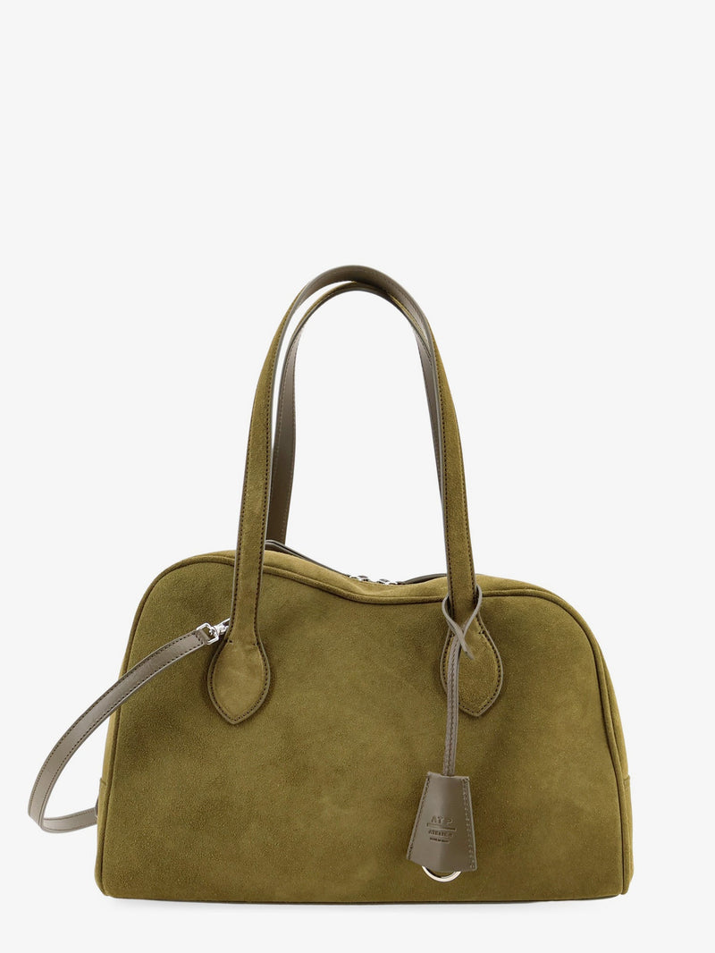Atp Atelier Atp Atelier Noale Suede Shoulder Bag Green - World Class Fashion