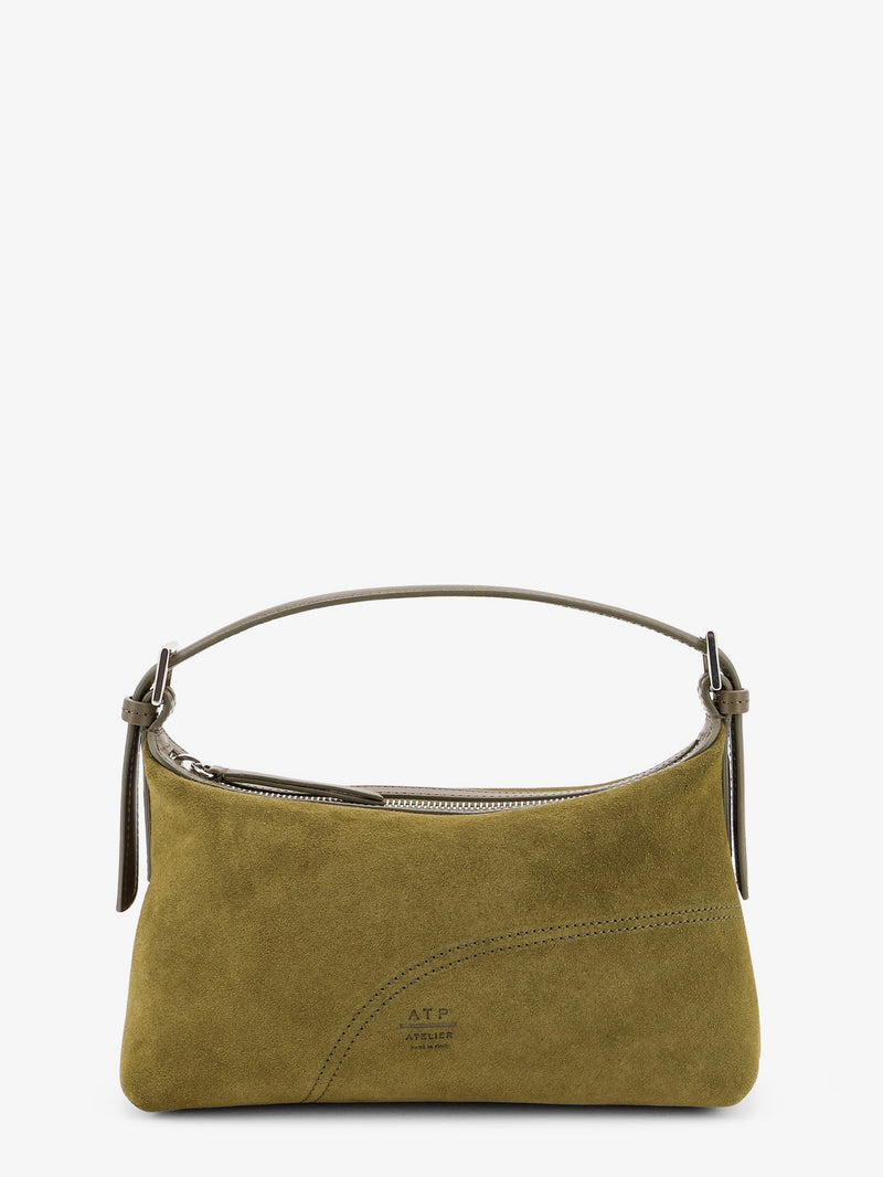 Atp Atelier Atp Atelier Vadena Suede Leather Shoulder Bag Green - World Class Fashion
