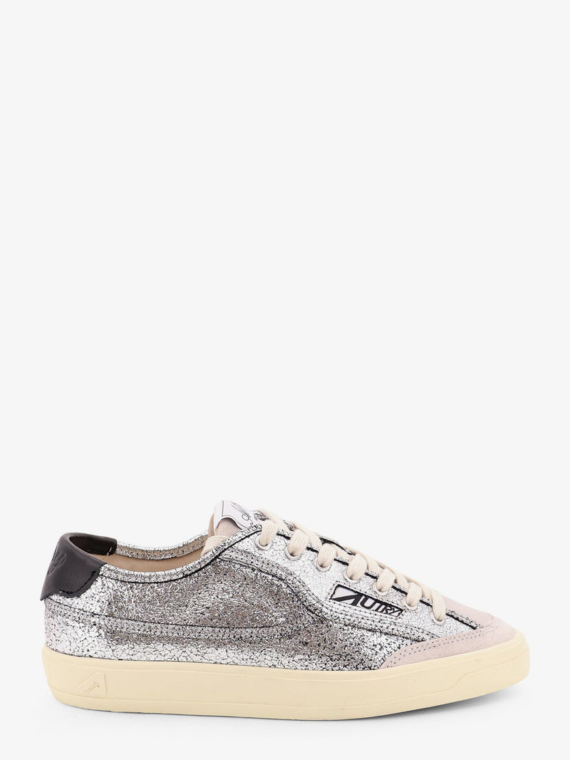 Autry Autry Windscape Low Silver Leather Sneakers - World Class Fashion