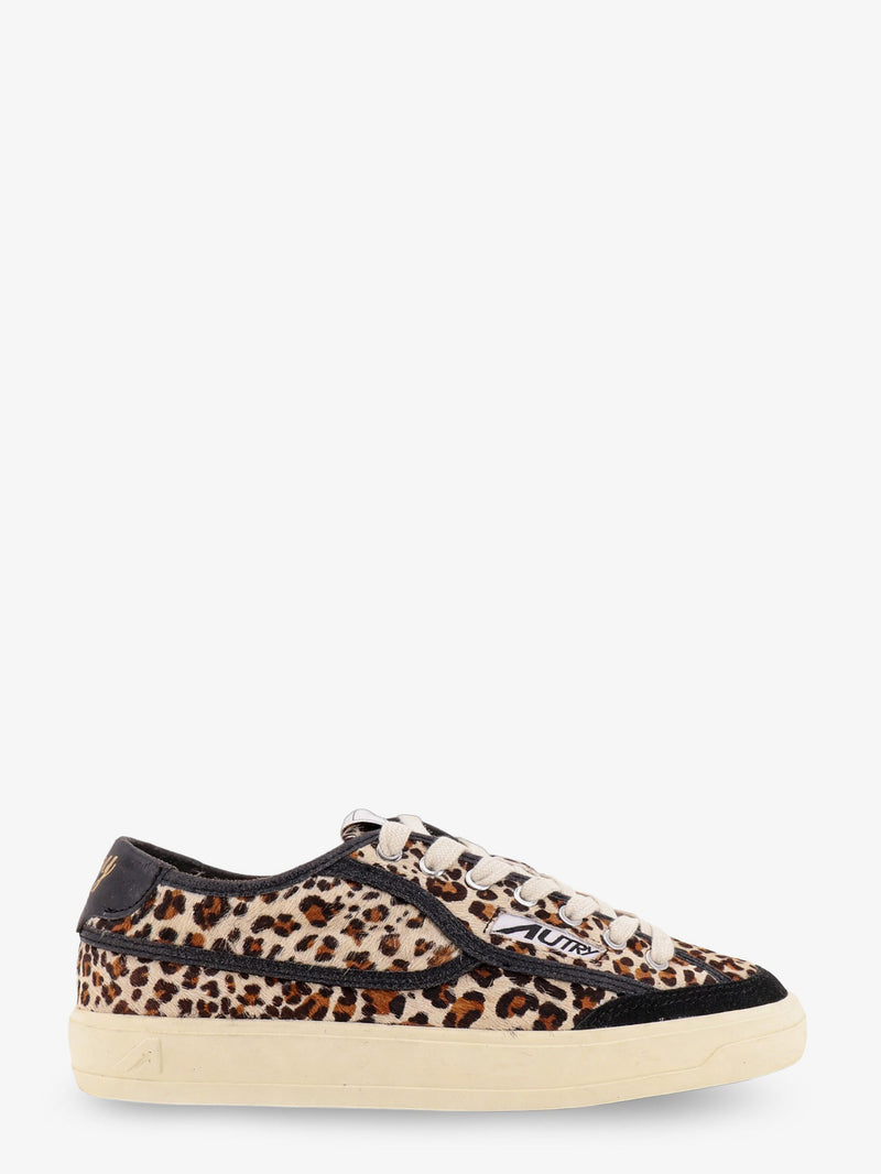 Autry Autry Windscape Low Pony Hair Sneakers Animal Print - World Class Fashion