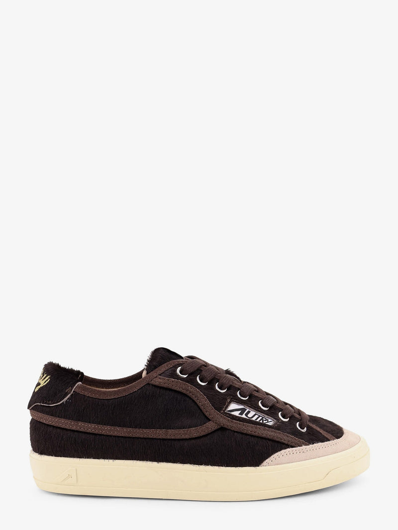 Autry Autry Windscape Low Pony Hair Sneakers Brown - World Class Fashion
