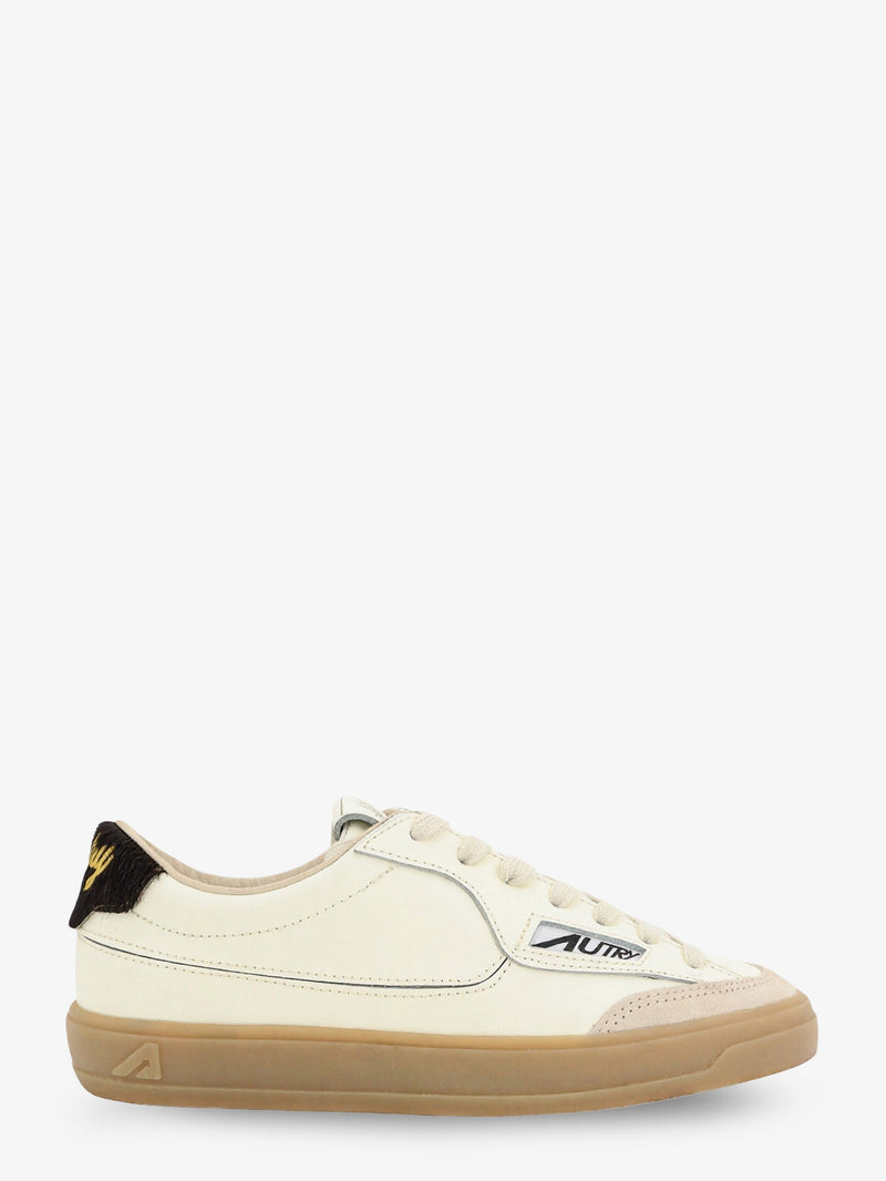 Autry Autry Windscape Leather and Ponyskin Sneakers Brown Women - World Class Fashion
