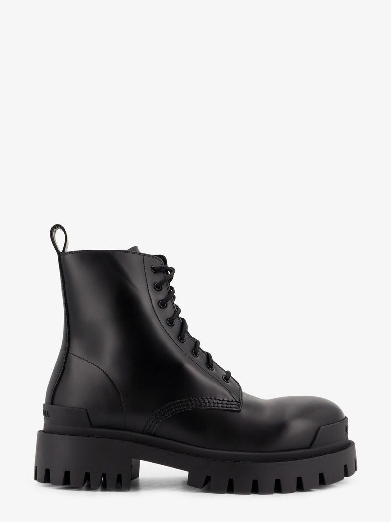 Balenciaga Balenciaga Leather Boots With Maxi Rubber Sole - World Class Fashion