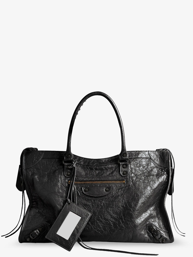 Balenciaga Balenciaga Le City Bag L Leather Handbag Black - World Class Fashion