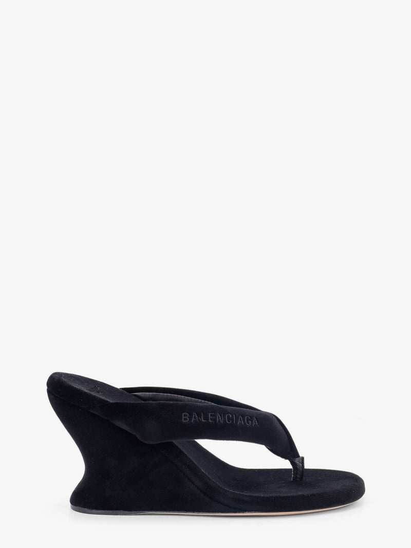 Balenciaga Balenciaga Gaeta Velvet Sandals Black Women - World Class Fashion