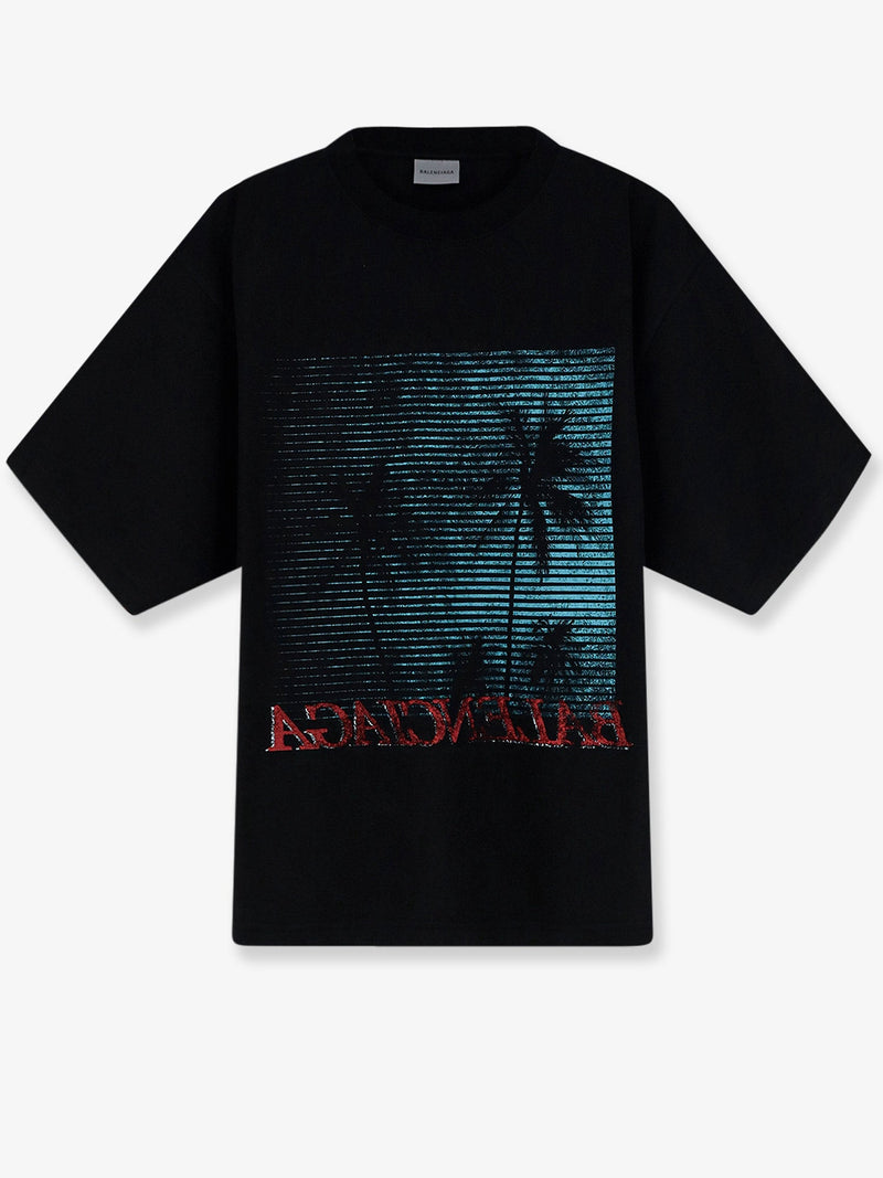 Balenciaga Balenciaga Cotton T-Shirt With Front Print - World Class Fashion