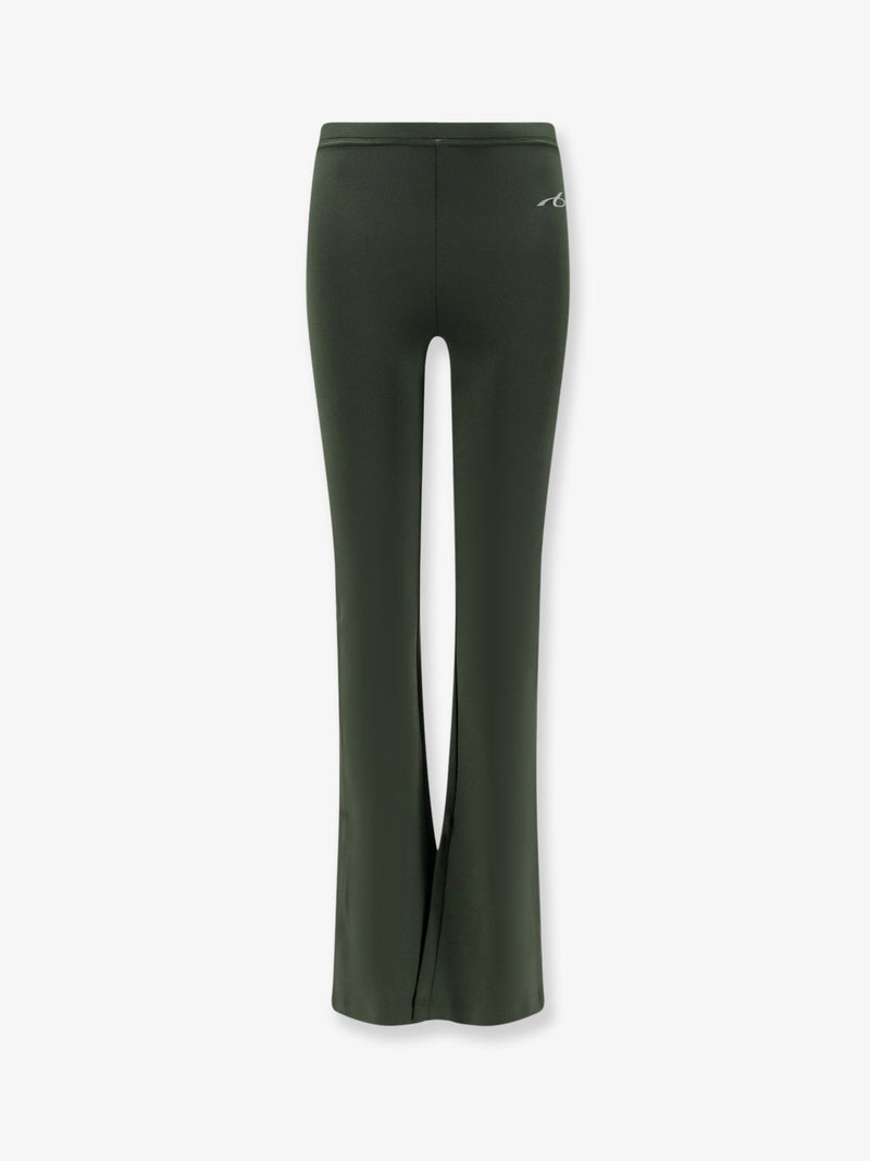 Balenciaga Balenciaga Techwear Flared Leggings Green - World Class Fashion