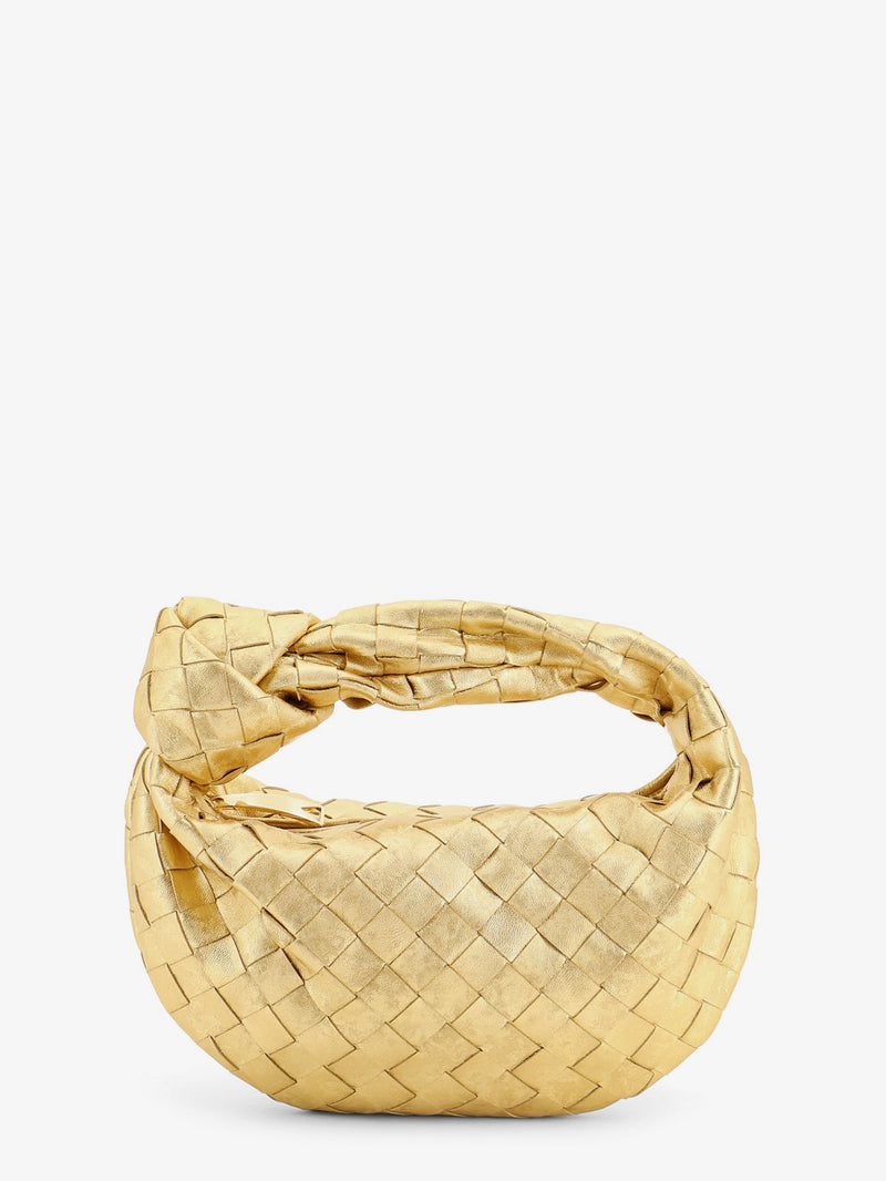 Bottega Veneta Bottega Veneta Mini Jodie Leather Handbag With A Foggy Mirror Effect Braided Motif - World Class Fashion