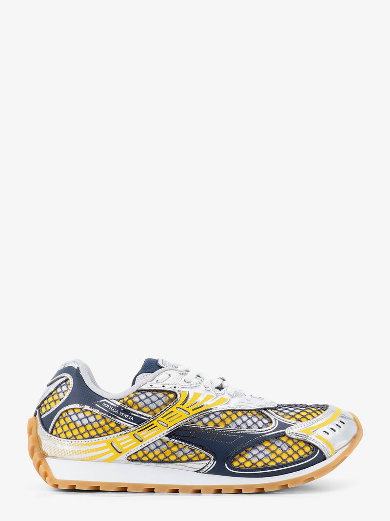 Bottega Veneta Bottega Veneta Orbit Mesh and Leather Sneakers Yellow - World Class Fashion