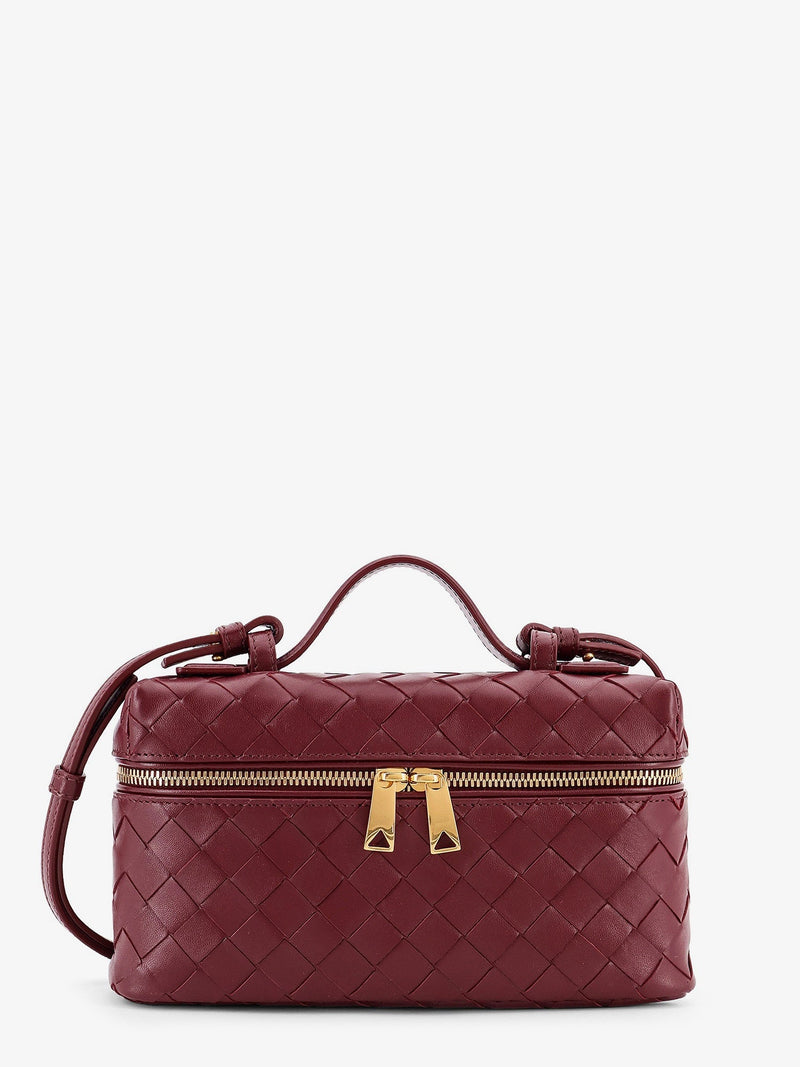 Bottega Veneta Bottega Veneta Bang Bang Leather Vanity Case Purple - World Class Fashion