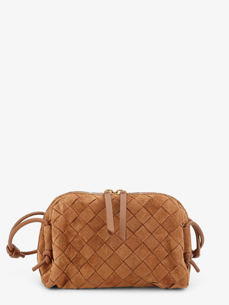Bottega Veneta Bottega Veneta Pochette Concert Suede Crossbody Bag - World Class Fashion