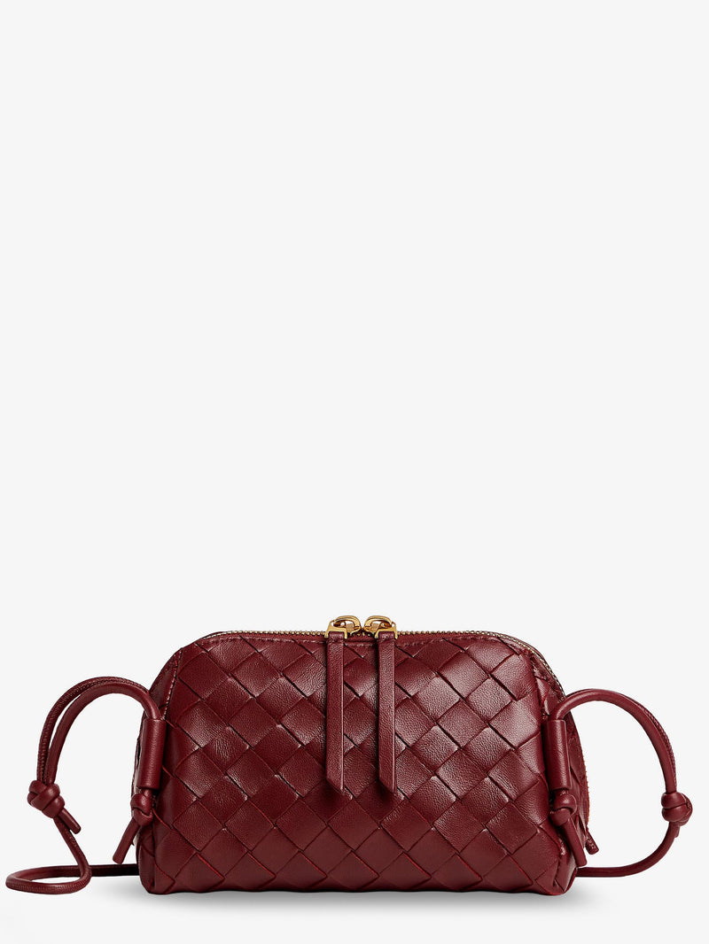 Bottega Veneta Bottega Veneta Concert Pouch Leather Shoulder Bag With Intrecciato Pattern - World Class Fashion