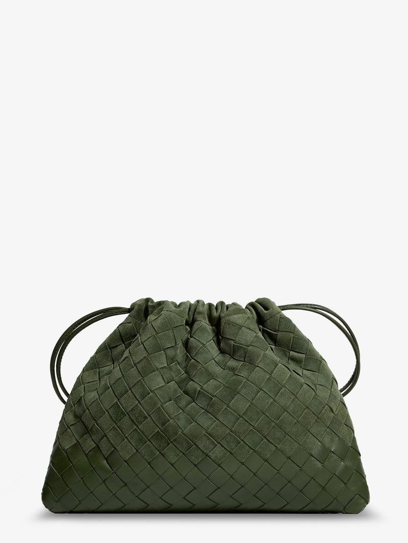 Bottega Veneta Bottega Veneta Suede Dustbag With Intrecciato Motif - World Class Fashion