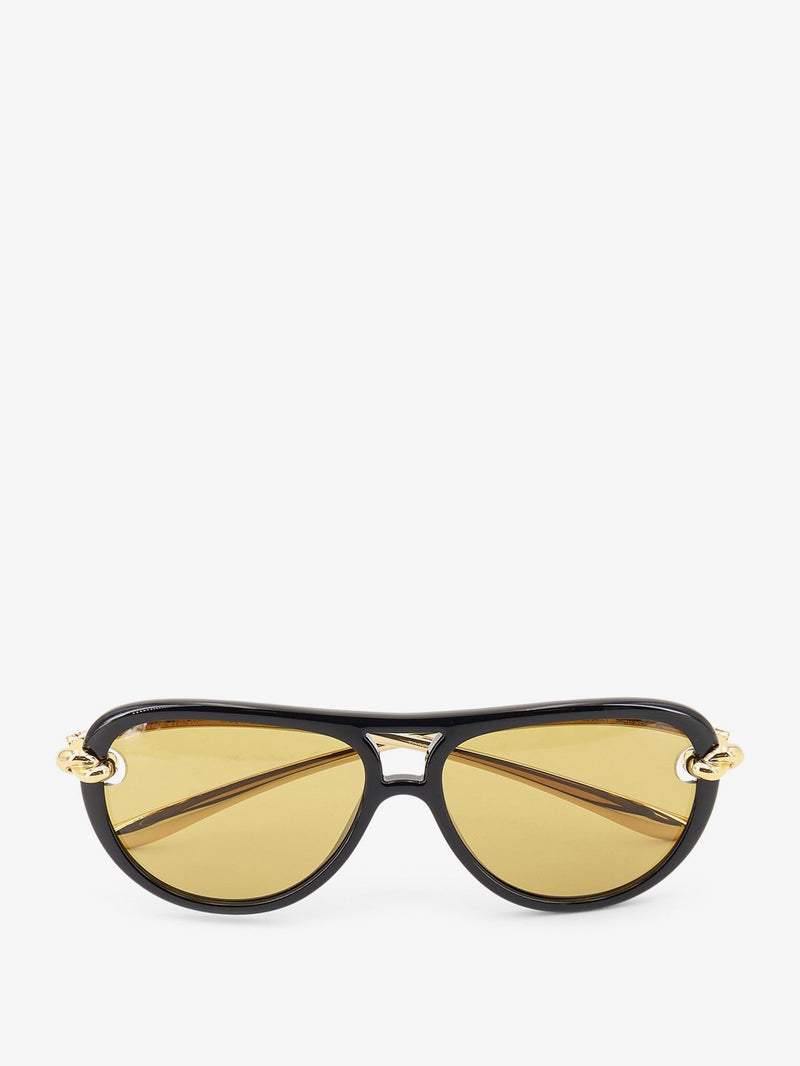 Bottega Veneta Bottega Veneta Aviator Knot Sunglasses Black - World Class Fashion