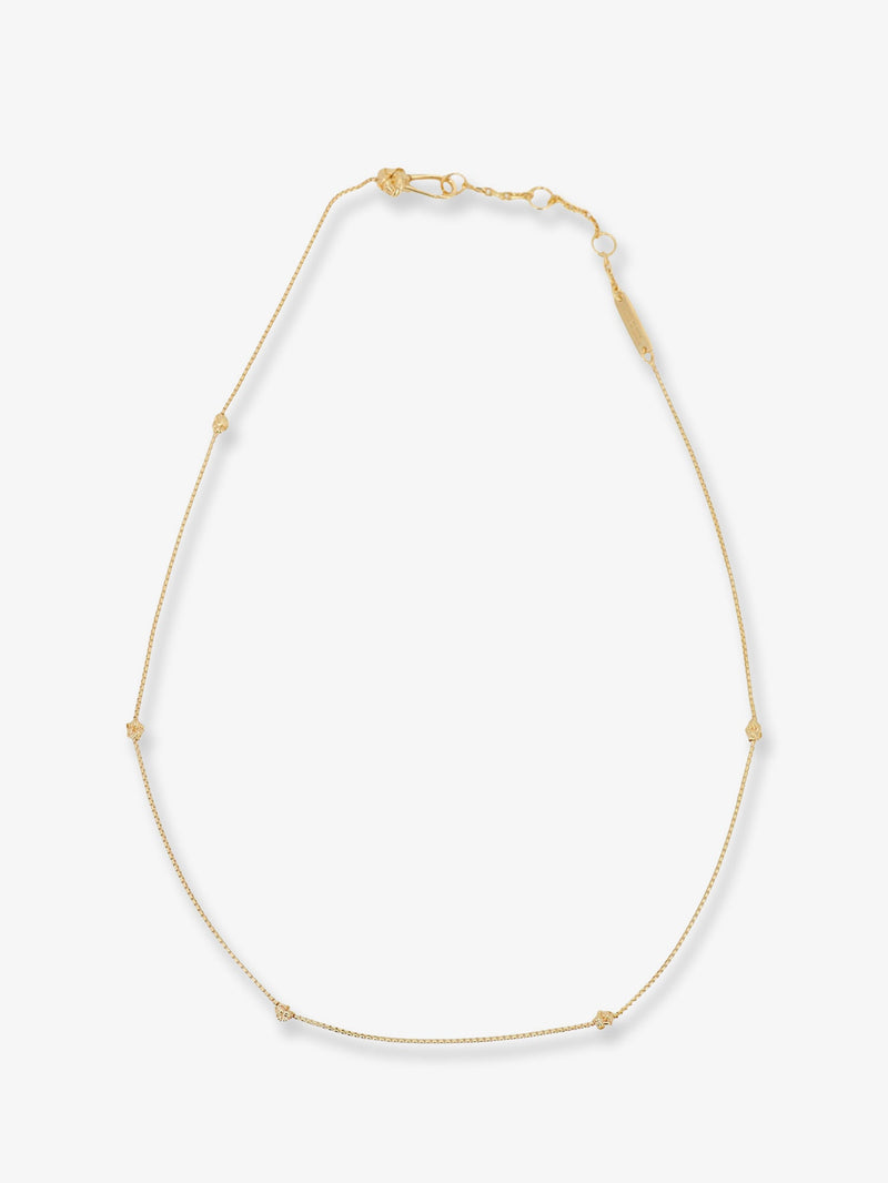 Bottega Veneta Bottega Veneta Brass Knot Necklace Gold - World Class Fashion