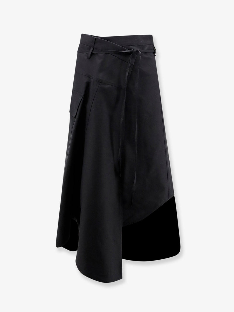 Bottega Veneta Bottega Veneta Compact Cotton Canvas Skirt - World Class Fashion