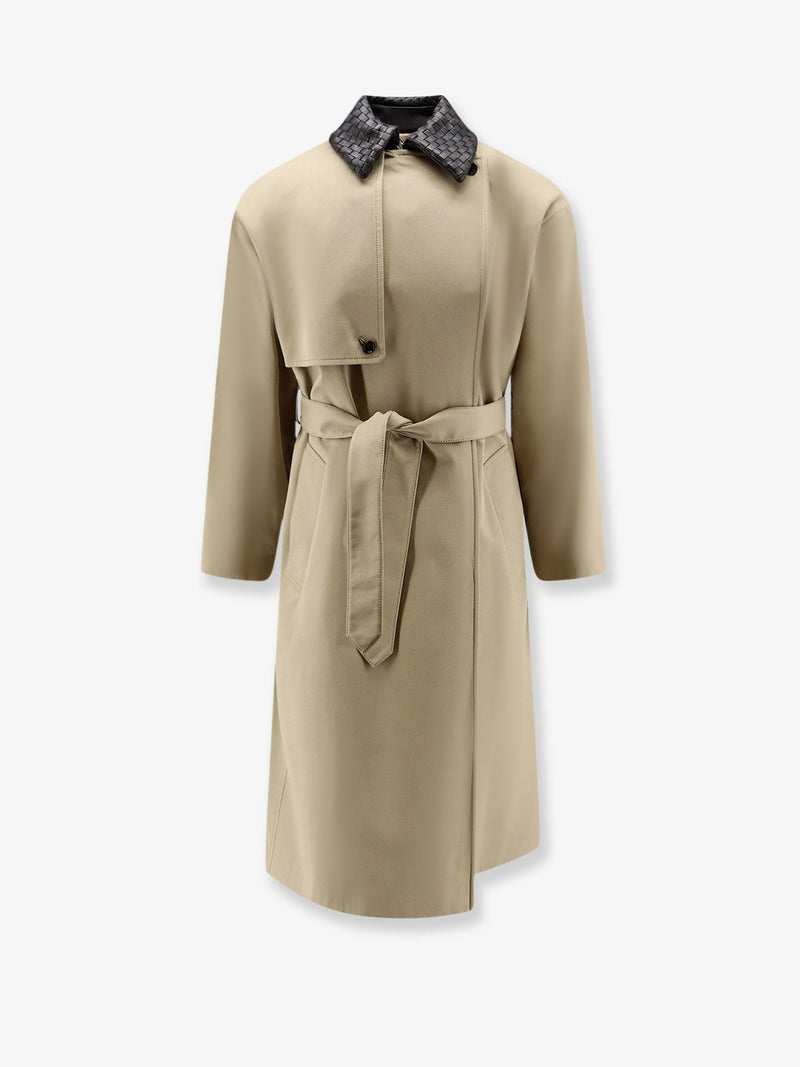 Bottega Veneta Bottega Veneta Light Cotton Trench Beige - World Class Fashion
