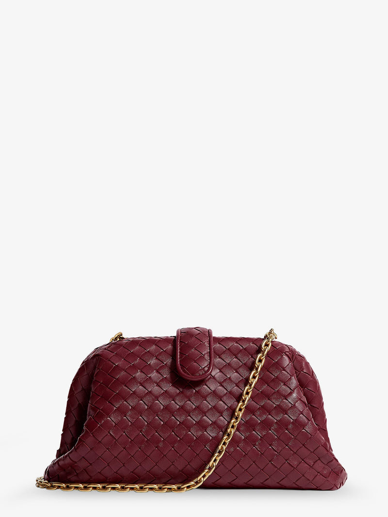 Bottega Veneta Bottega Veneta Lauren 1980 Intrecciato Leather Handbag Purple - World Class Fashion