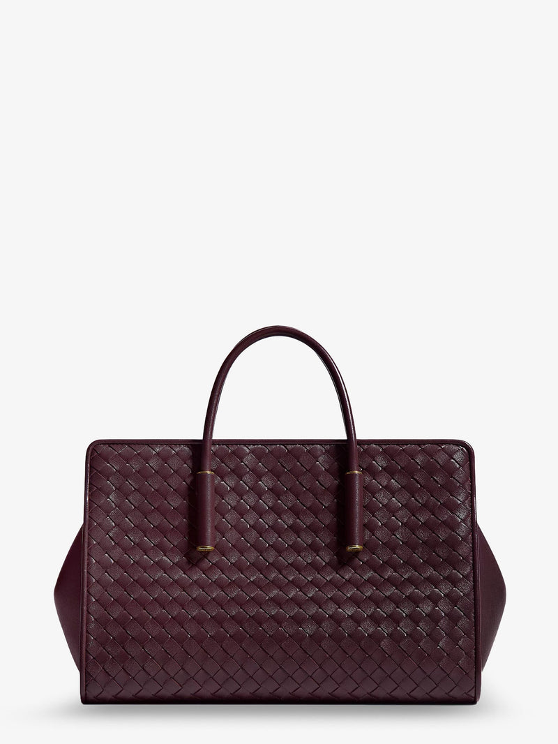 Bottega Veneta Bottega Veneta Small Leather Tote Bag Red - World Class Fashion