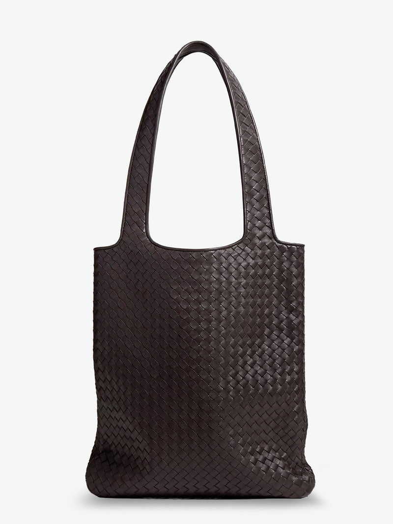 Bottega Veneta Bottega Veneta Veneto Leather Shoulder Bag Brown - World Class Fashion