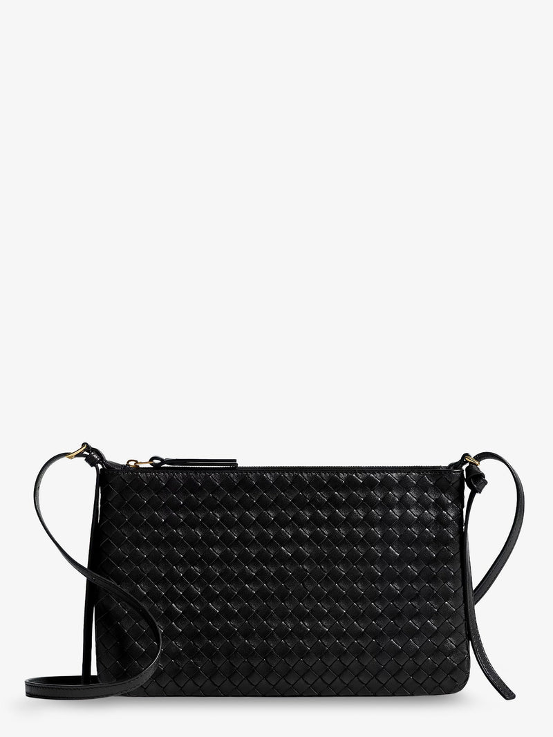 Bottega Veneta Bottega Veneta Pochette Intrecciato Piccolo Medium With Shoulder Strap - World Class Fashion