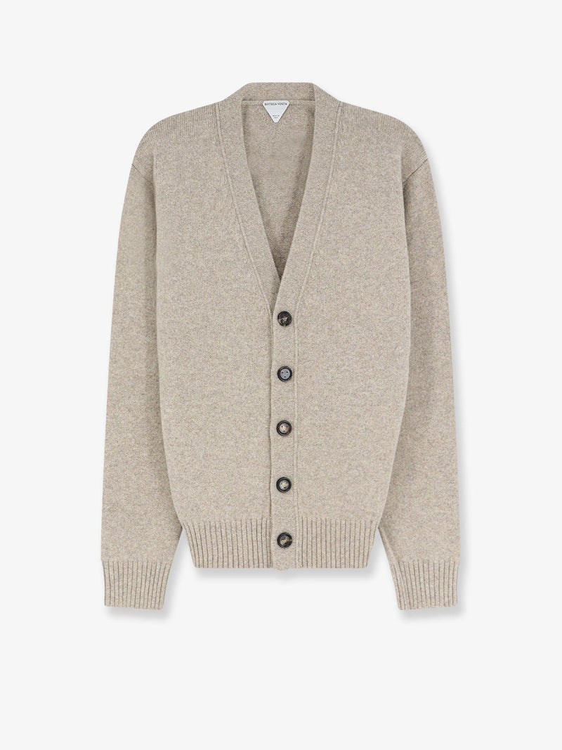 Bottega Veneta Bottega Veneta Cashmere Blend Cardigan With Intreccio Patch - World Class Fashion