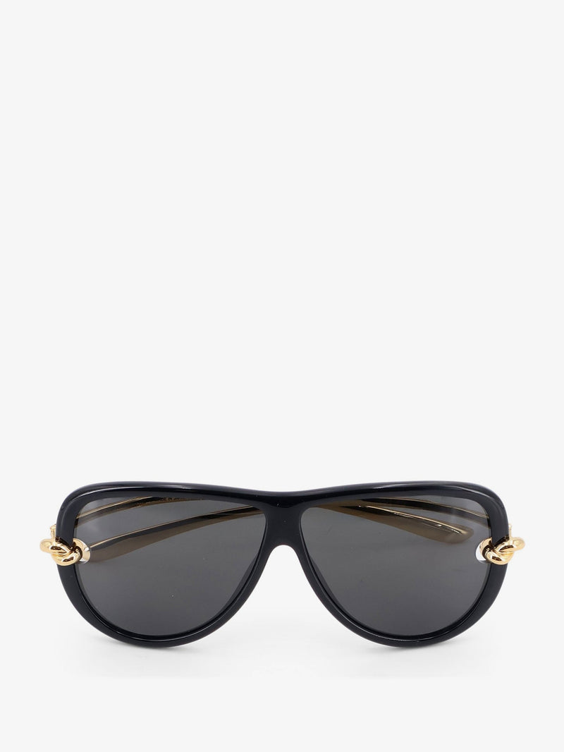 Bottega Veneta Bottega Veneta Knot Aviator Sunglasses Black - World Class Fashion