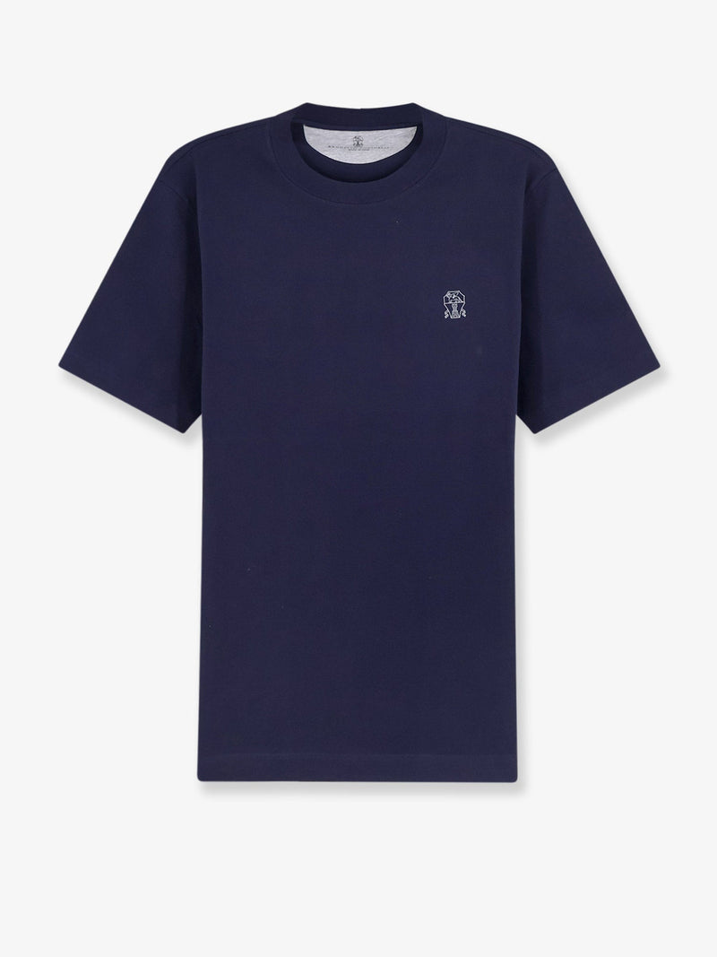 Brunello Cucinelli Brunello Cucinelli Cotton T-Shirt Blue Men - World Class Fashion