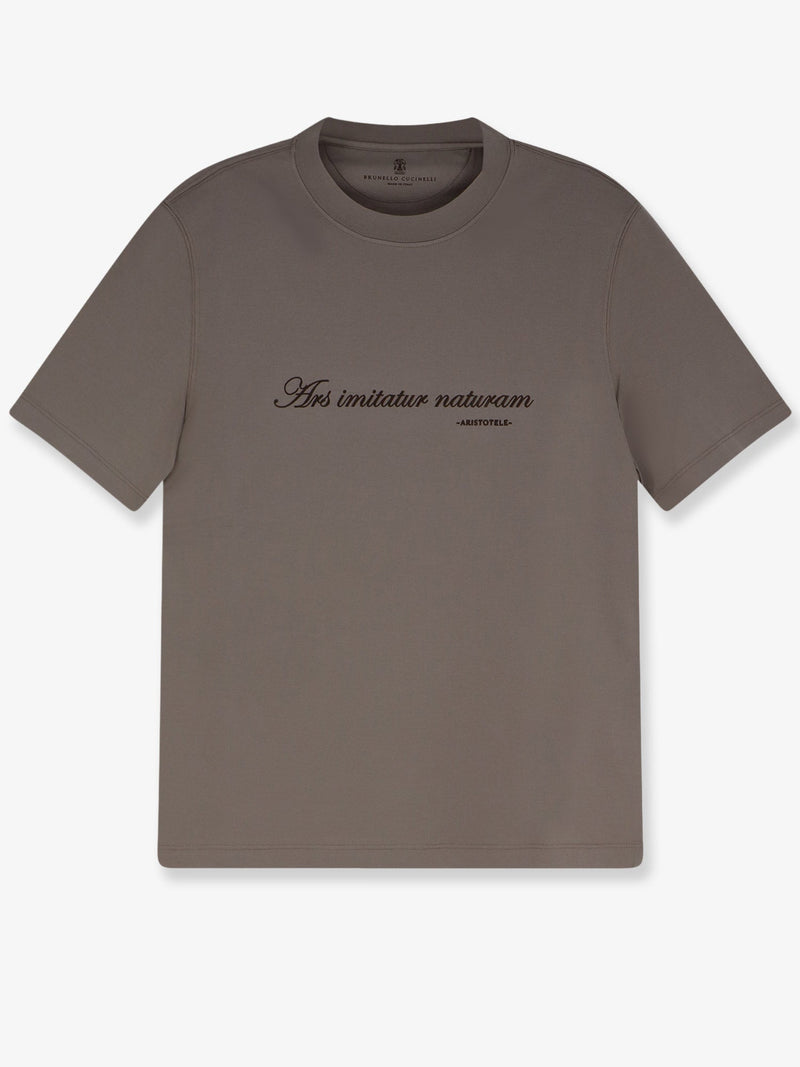 Brunello Cucinelli Brunello Cucinelli Cotton T-Shirt Grey Men - World Class Fashion