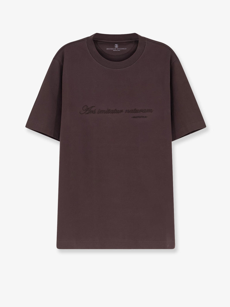 Brunello Cucinelli Brunello Cucinelli Cotton T-Shirt Brown Men - World Class Fashion