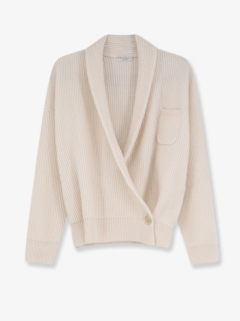 Brunello Cucinelli Brunello Cucinelli Cashmere Cardigan White Women - World Class Fashion