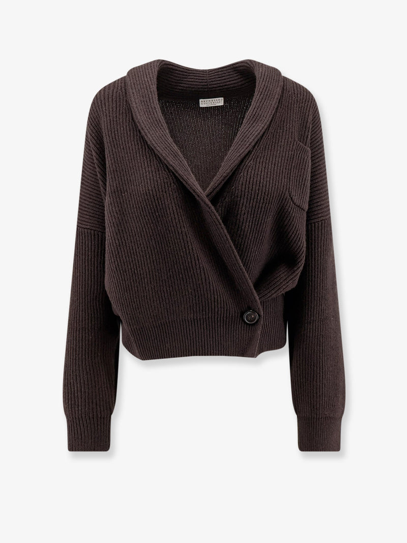 Brunello Cucinelli Brunello Cucinelli Cashmere Cardigan Brown - World Class Fashion