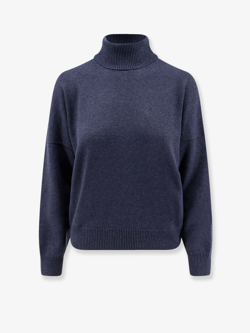 Brunello Cucinelli Brunello Cucinelli Cashmere Turtleneck Blue Women - World Class Fashion