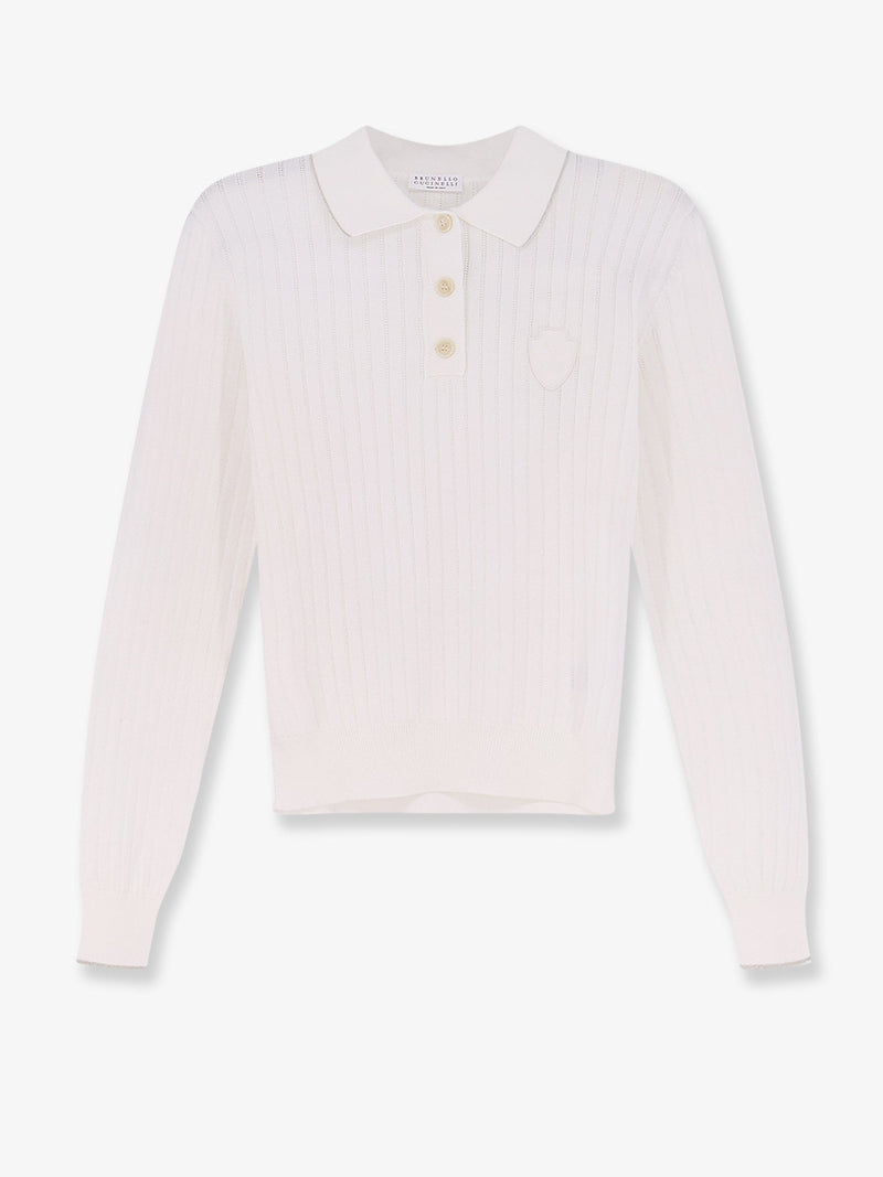 Brunello Cucinelli Brunello Cucinelli Cotton Polo Shirt White Women - World Class Fashion