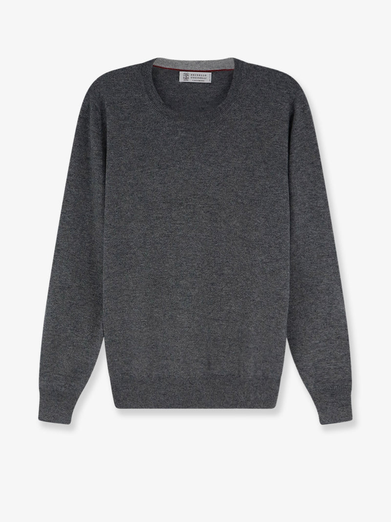 Brunello Cucinelli Brunello Cucinelli Cashmere Sweater Grey Men - World Class Fashion