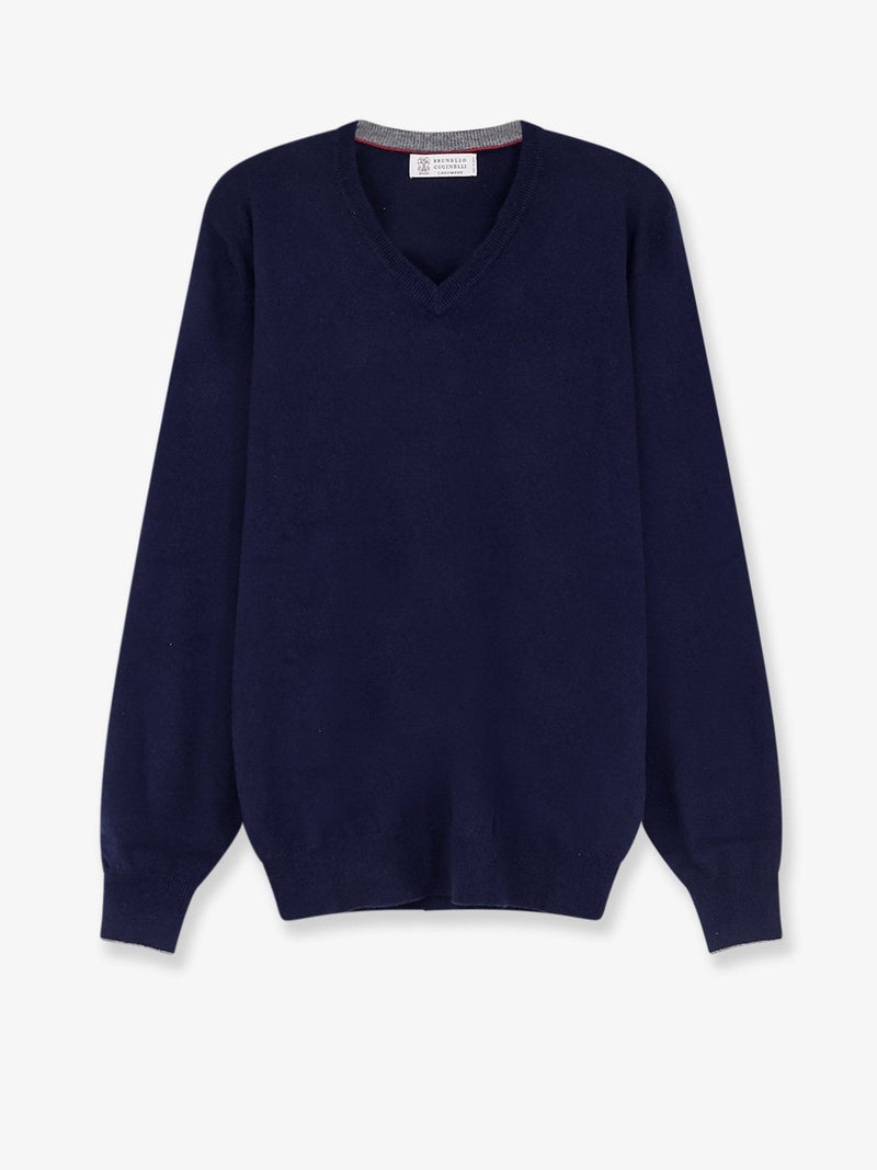 Brunello Cucinelli Brunello Cucinelli Cashmere Sweater Blue Men - World Class Fashion