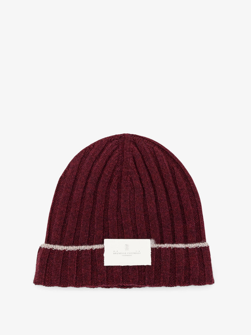 Brunello Cucinelli Brunello Cucinelli Cashmere Beanie Purple - World Class Fashion